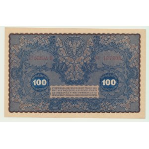 100 polnische Mark 1919, IJ Serja D
