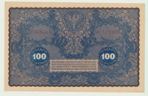 100 polnische Mark 1919, IJ Serja D