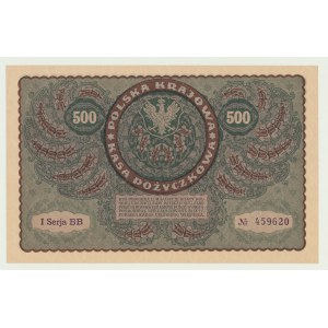 500 polských marek 1919, 1. série BB