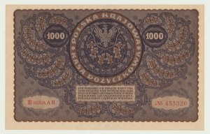 1000 polských marek 1919, 3. série AH
