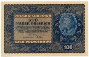 100 Polnische Mark 1919, IE Serie J