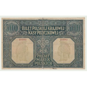 500 marks 1919, Directorate, first Polish banknote after WWI, rare
