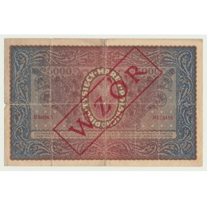 RRR-, 5,000 Polish marks 1919 2nd Series A 123456 MODEL, original, unlisted