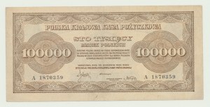 100.000 polnische Mark 1923, ser. A