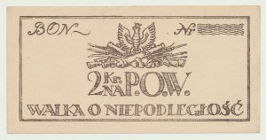 2 Kronen 1918?, Gutschein für patriotische Zwecke, Kampf für die Unabhängigkeit