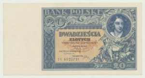 20 gold 1931, ser. DK