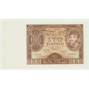 100 złotych 1932, ser. AX