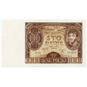 100 złotych Poniatowski, 9.11.1934, seria CD