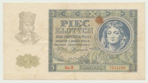 5 zlatých 1940, séria. B