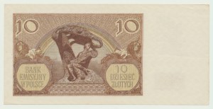 10 Zloty 1940, Serie I,. - Zähler Schaden - L Notation als I,.