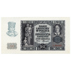 20 zloty 1940, série L