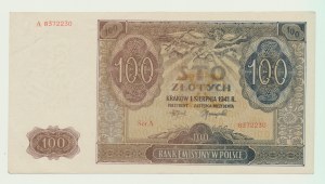 100 zlotých 1941, séria A