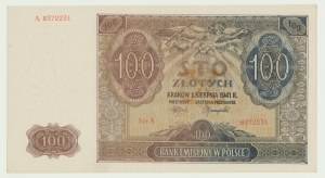 100 zlotých 1941, série A