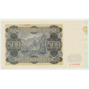 500 złotych 1940, Góral, seria B
