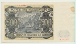 500 złotych 1940, Góral, seria B