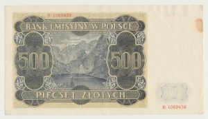 500 zloty 1940, Highlander, série B