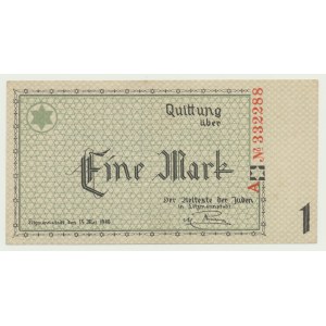 Ghetto, 1 mark 1940, series A No. 332288 (three pairs), numbering in 6 digits