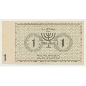 Ghetto, 1 mark 1940, series A No. 332288 (three pairs), numbering in 6 digits