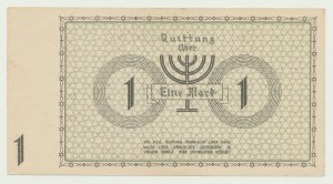 Ghetto, 1 mark 1940, series A No. 332288 (three pairs), numbering in 6 digits