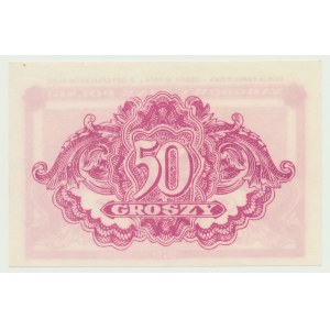 50 groszy 1944, odbitka z oryginalnych klisz 1974