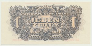 1 złoty 1944 owe-, odbitka z oryginalnych klisz 1974, ser. OK 764560