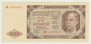 10 złotych 1948, ser. AW