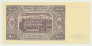 20 zlatých 1948, sér. HF