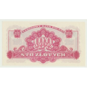 100 złotych 1944 owe-, odbitka z oryginalnych klisz 1974, ser. Ax 778093
