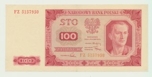 100 zlotých 1948, séria FZ - bez rámu