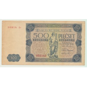 500 zloty 1947, SERIE L2, rara