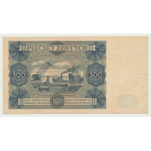 500 Zloty 1947, SERIE F3 - sehr selten