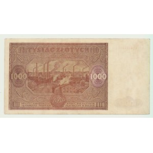 1000 złotych 1946, ser. U, rzadka odmiana Miłczak f