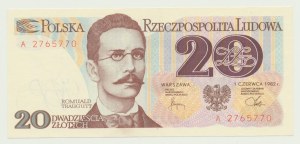 20 złotych 1982, R. Traugutt, pierwsza seria A