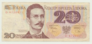 Solidarita, 20 zlotých 1982, známka GASM FOR SOCIETY