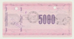 NBP czek podróżny 5000 złotych 1988., mała ser. T, CCCP, Brześć - obecnie Białoruś