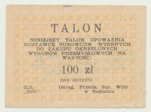 Talon na wyroby przemysłowe, 100 zł, pomarańczowy, Radom