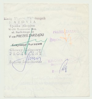 50 zloty 2002, Społem gift certificate, no.0362, Tomaszów Mazowiecki, B. RARE