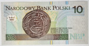 10 złotych 1994, druk TDLR Londyn, AA 0037764, dwa zera na początku