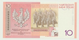 10 złotych 2008, Józef Piłsudski, 0N0009680