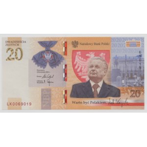 20 Złotych 2021, Lech Kaczyński, ser. LK0069019