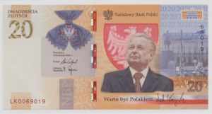 20 Złotych 2021, Lech Kaczyński, ser. LK0069019