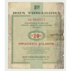 Pewex $20 1960 - Dh - s doložkou