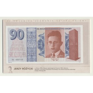 90° anniversario della rottura dell'enigma 3 pseudo-banconote