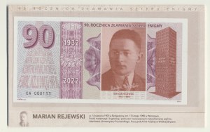 90 rocznica złamania enigmy 3 szt. pseudobanknotów