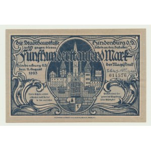 Zabrze (Hindenburg), 500 000 marks 1923