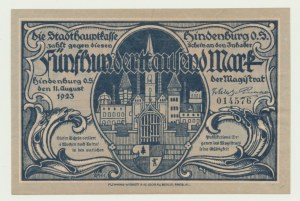 Zabrze (Hindenburg), 500,000 marks 1923