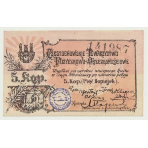 Częstochowa, 5 kopecks 1914, Towarzystwo Poż.Oszczędnościowe