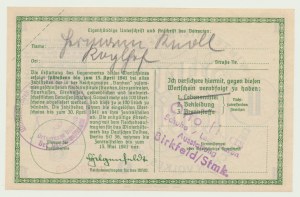 Aide hivernale à la population allemande, 1 mark 1940-41