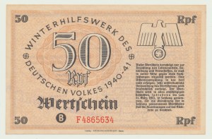 Pomoc Zimowa dla Ludności Niemieckiej, 50 fenigów 1940-41