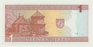 Lituania, 1 lit 1994, 3a serie AAC